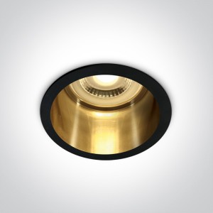 SPOT INCASTRAT BEC LED 10W BLACK-BRASS 10105D8