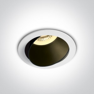SPOT INCASTRAT BEC LED 10W ORIENTABIL ALB-NEGRU 11105M