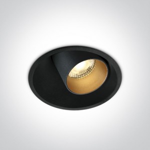 SPOT INCASTRAT LED 11W ORIENTABIL NEGRU IP20 11111C