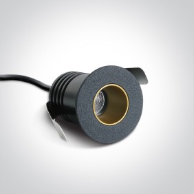 MINI SPOT INCASTRAT 2W LED BLACK-GOLD IP65 10102H