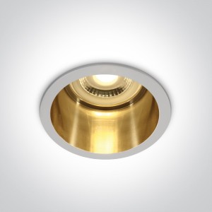 SPOT INCASTRAT BEC LED 10W WHITE-BRASS 10105D8