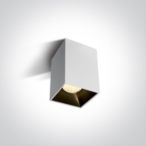 Spot Aparent Interior LED 12W Square, Alb
