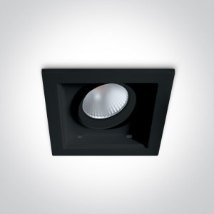 SPOT INCASTRAT LED 12W SQUARE BLACK 51112H