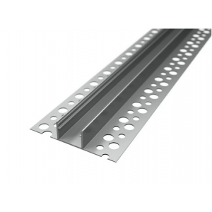  Profil LED Incastrat Trimless Rigips 17mm Aluminiu cu Dispersor Opal- LP312