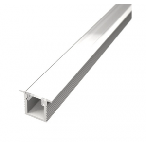  Profil LED Incastrat 2m 11mm Aluminiu Alb cu Dispersor Opal LP602W