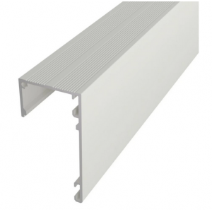  Profil LED Perdea 2m Aluminiu Alb Decor Line cu Dispersor Opal LP408W