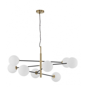 LUSTRA VITRA G9 LED 8X5W SATIN GOLD-BLACK