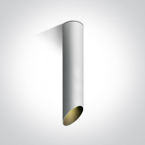 Spot Aparent Interior GU10 Cut L300, Alb, Design Cilindric