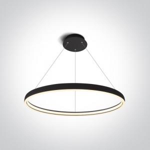 LAMPA SUSPENDATA LED 40W SLIM BLACK D70 63050