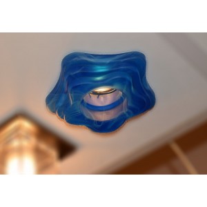 SPOT INCASTRAT BEC LED 10W BLUE FLOWER